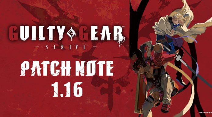 Guilty Gear Strive Patch note 1.16